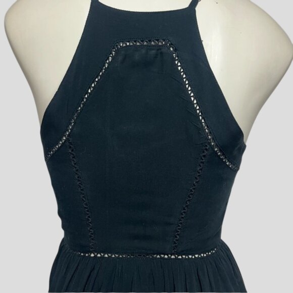 Sam Edelman Black Crochet Lace Summer Mini Dress - Picture 5 of 15